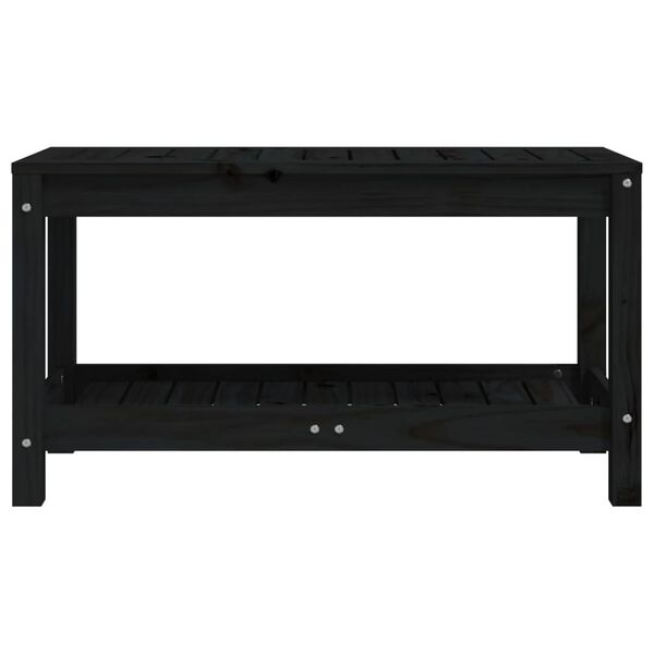 vidaXL aiapink, must, 82,5 x 35 x 45 cm, männipuit