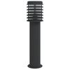 vidaXL &otilde;ue lambipost, must, 60 cm, roostevaba teras