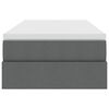 vidaXL Voodi hoiukohaga ja madratsiga Tumehall 100 x 200 cm Pol&uuml;ester