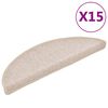 vidaXL trepimatid 15 tk 56 x 17 x 3 cm hallikaspruunid poolringikujulised