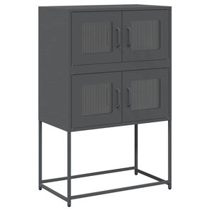 vidaXL Highboard Antratsiit 68x39x107 cm Teras