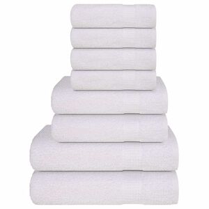 vidaXL 8-osaline r&auml;tikukomplekt FROGN valge, 360 g/m&sup2;