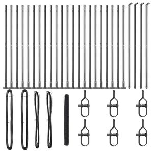 vidaXL Keevitatud Traat Aed Betoonalusega 50 x 1,5 m (L x K)