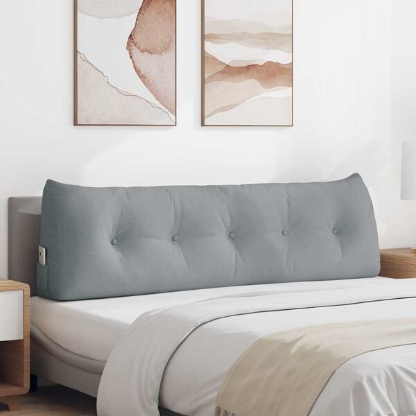 vidaXL Seljatugi padi Helehall 160 x 24 x 50 cm kangas