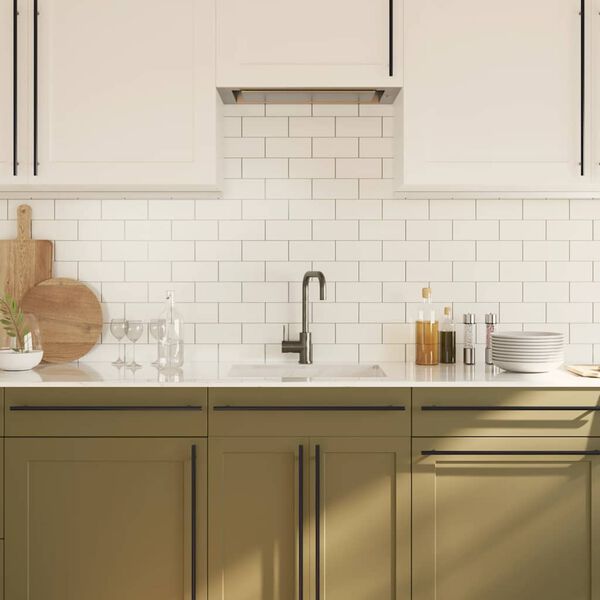 vidaXL kapi k&auml;epidemed 5 tk, must, 480 mm, roostevaba teras