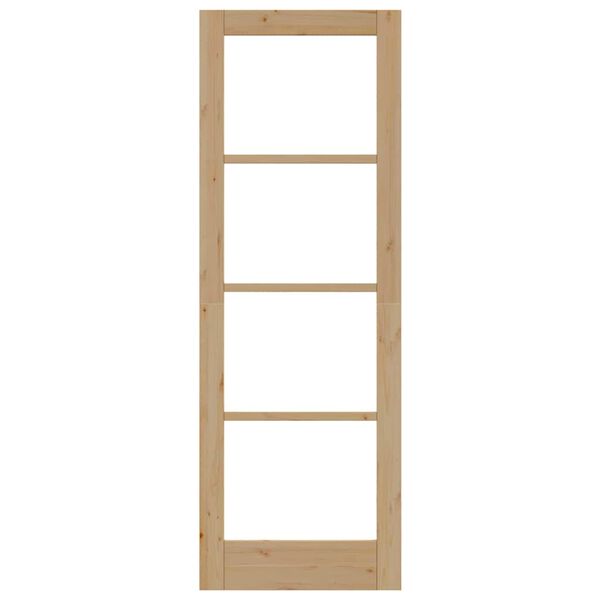 vidaXL Sisekliinik koos klaasiga ORKDAL Pruun 73.5 x 211 cm