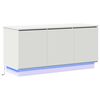 vidaXL Telerikapp LED -ribatuledega Valge 100 x 38 x 49 cm Tehispuit