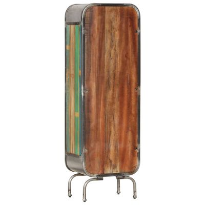 vidaXL puhvetkapp, mitmevärviline, 40x30x126 cm, taastatud puit