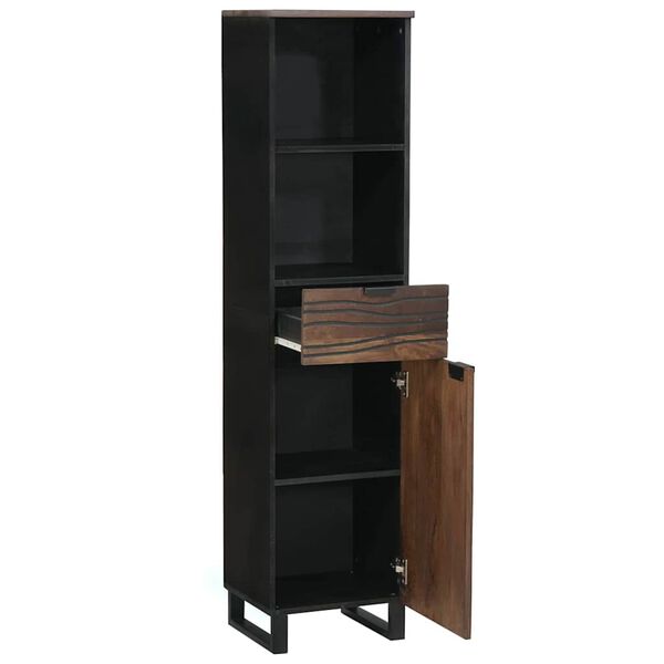 vidaXL Vannitoa kraanikausi kapp P&auml;hklipuit 38 x 33 x 160 cm Tehispuit