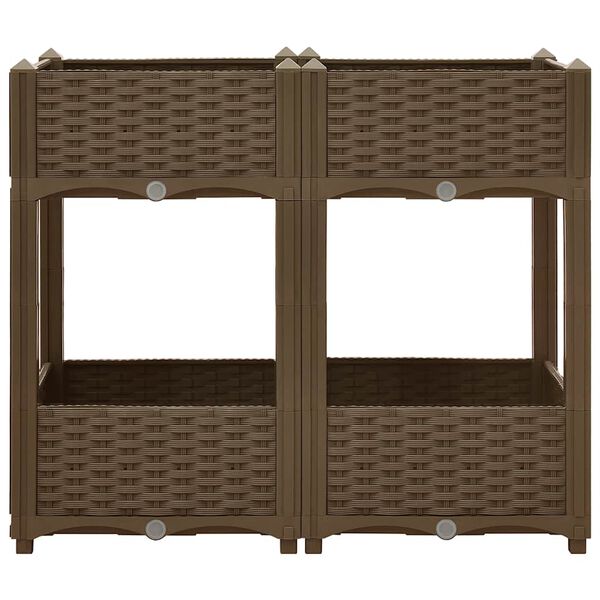 vidaXL taimekast 80 x 40 x 71 cm, pol&uuml;prop&uuml;leen