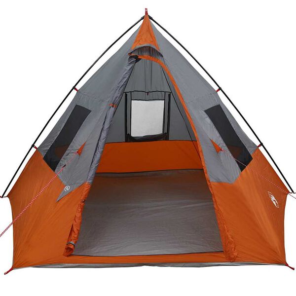 vidaXL Tipi telk katusega Hall ja oranž 383 x 338 x 217 cm taft