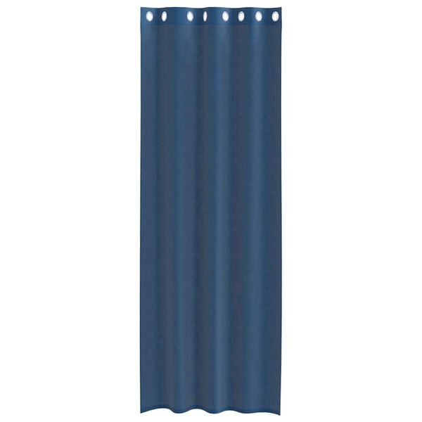 vidaXL Voile kardinad koos r&otilde;ngastega 2 tk Royal Blue