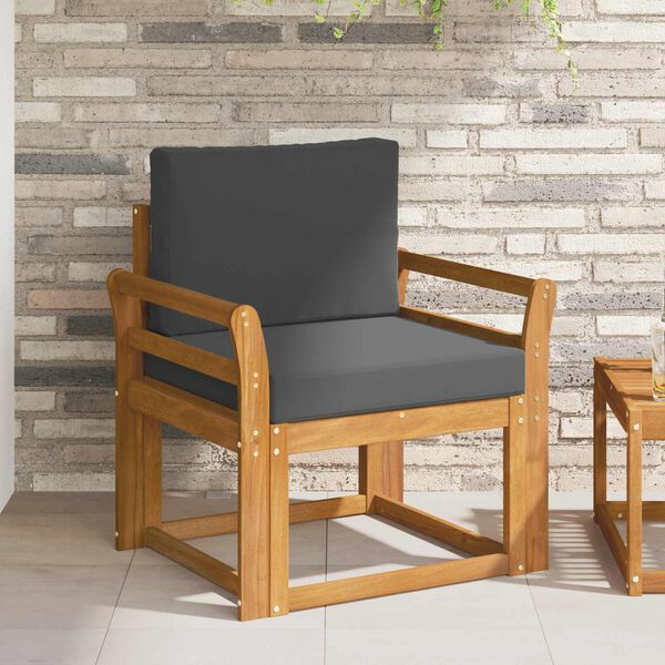 vidaXL &Otilde;uesohva Tugev akaatsiapuit ja pol&uuml;ester Neutraalne