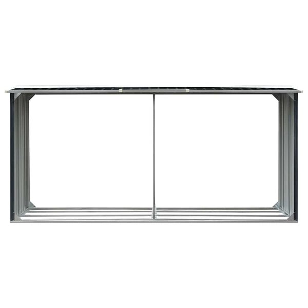 vidaXL puukuur tsingitud teras, 330 x 92 x 153 cm, antratsiithall