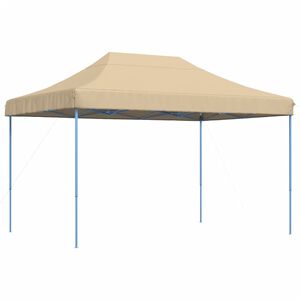 vidaXL kokkupandav pop-up peotelk, beež, 292 x 292 x 315 cm