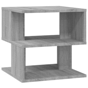 vidaXL lisalaud, hall Sonoma tamm, 40 x 40 x 40 cm, tehispuit