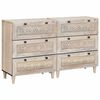 vidaXL K&otilde;ide 2 pcs Valge 120 x 33,5 x 75 cm mangopuit
