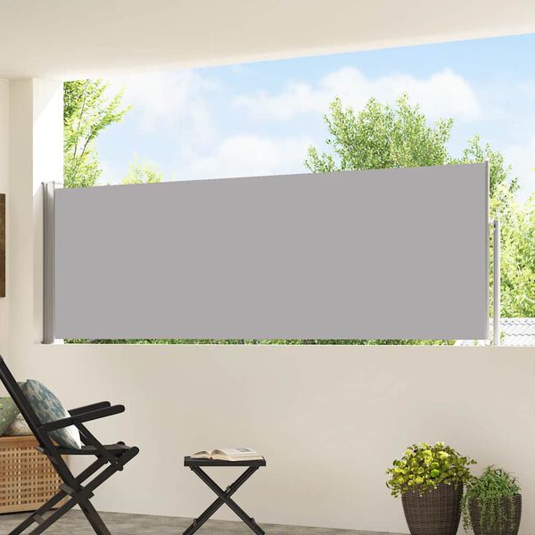 vidaXL lahtit&otilde;mmatav terrassi k&uuml;lgsein, 100 x 500 cm, hall