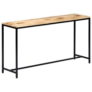 vidaXL konsoollaud, 140 x 35 x 76 cm, toekas t&ouml;&ouml;tlemata mangopuit