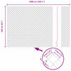 vidaXL Aiapost Hall 10 x 1,6 m (40 x 40 mm v&otilde;rk) Terased ja PVC