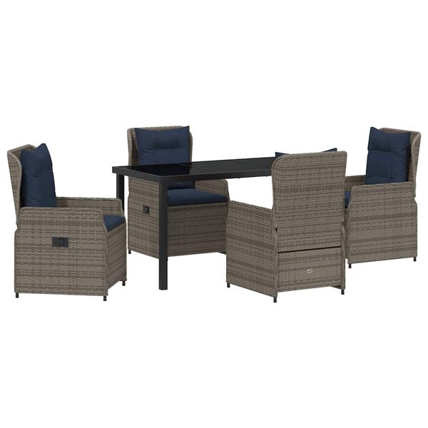 vidaXL Aia s&ouml;&ouml;gilaudade komplekt 5 pcs Hall Pol&uuml;rooster