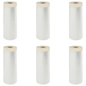 vidaXL Tolmumatt liimiga teibiga 6 pcs L&auml;bipaistev 240 x 2000 cm HDPE