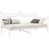 vidaXL Voodiraam Valge 100 x 190 cm Teras