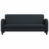 vidaXL diivanikomplekt, 2 osa, kunstnahk, must