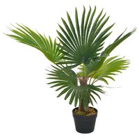vidaXL kunsttaim palm lillepotiga 70 cm, roheline