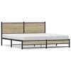 vidaXL metallist voodiraam ilma madratsita Sonoma tamm 180x200 cm