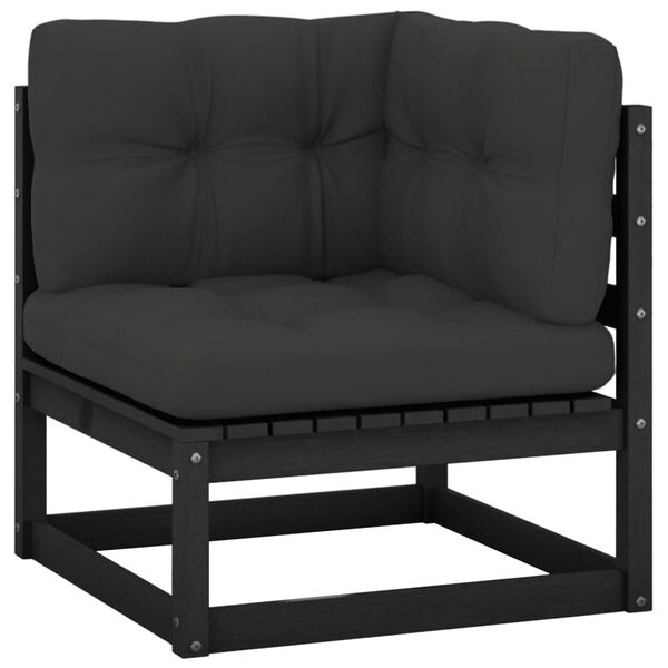 vidaXL aia nurgadiivan antratsiithallide patjadega, toekas männipuit