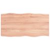 vidaXL lauaplaat, helepruun, 100 x 50 x (2-4) cm, t&ouml;&ouml;deldud t&auml;ispuit