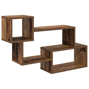 vidaXL Ujuv riiul Seinale kinnitav Pruun 87 x 20 x 55 cm Tehispuit