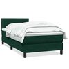 vidaXL Box vedruvoodi madratsiga Tumeroheline 90x210 cm samet