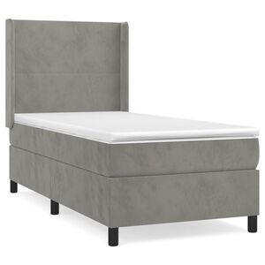 vidaXL Karbi vedrumadrats madratsiga peaga Tumehall 90 x 190 cm Samet