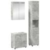 vidaXL Vannitoa m&ouml;&ouml;bleset TULUM 3 tk Betoonhall 60 x 34 x 63 cm