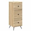 vidaXL Sahtlib&uuml;roo Sonoma tamm 33 x 34,5 x 90 cm Tehispuit