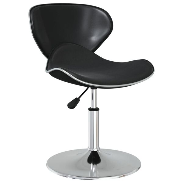 vidaXL s&ouml;&ouml;gitoolid 4 tk, must, kunstnahk