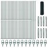 vidaXL Keevitatud Traat Aed Betoonalusega 100 x 0,8 m (L x K)
