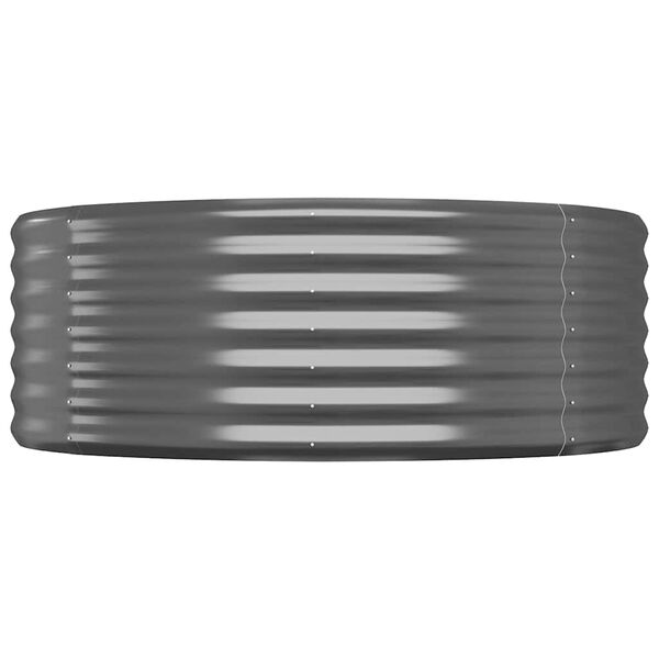 vidaXL aia taimelava, galvaniseeritud teras, 249x100x36 cm, antratsiit