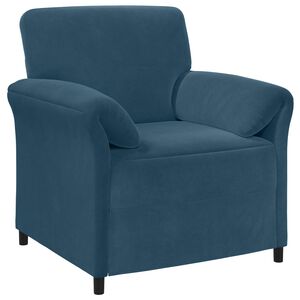vidaXL &Uuml;hekohtaline diivan Sinine 88 x 83 x 95 cm Samet