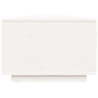 vidaXL kohvilaud, valge, 80x50x35,5 cm, männipuit