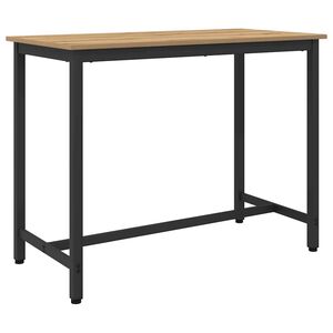 vidaXL laud K&auml;sit&ouml;&ouml;puu 100 x 50 x 76,5 cm T&ouml;&ouml;deldud puit ja teras