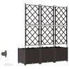 vidaXL Aia istutuspot 3 pcs Pruun Teras