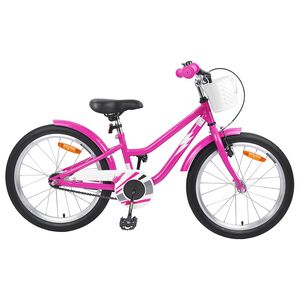 vidaXL Laste Bike 18 Tolli 5-7 aastastele Tumepink
