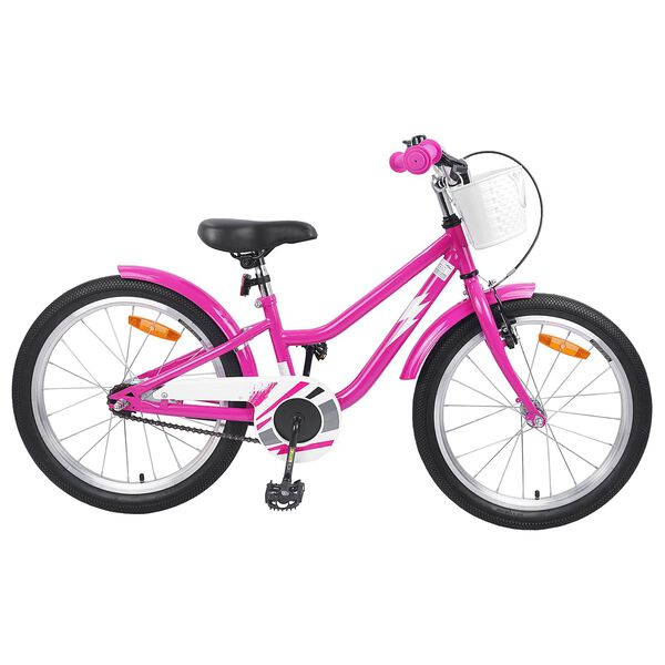 vidaXL Laste Bike 18 Tolli 5-7 aastastele Tumepink