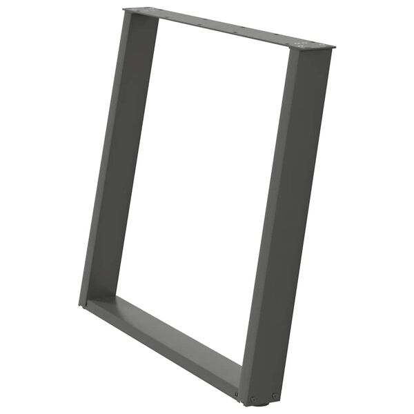 vidaXL söögilaua jalad U-kujulised 2 tk, antratsiithall, 100 x (72-73) cm, teras