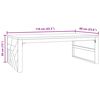 vidaXL Diivanilaud 110x60x38 cm Täispuidust tiikpuu