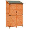 vidaXL Aiashed katusega Pruun 106 x 56 x 176,5 cm Tugev kuusepuit
