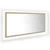 vidaXL LED vannitoa peeglikapp, Sonoma tamm, 100x8,5x37 cm, akr&uuml;&uuml;l